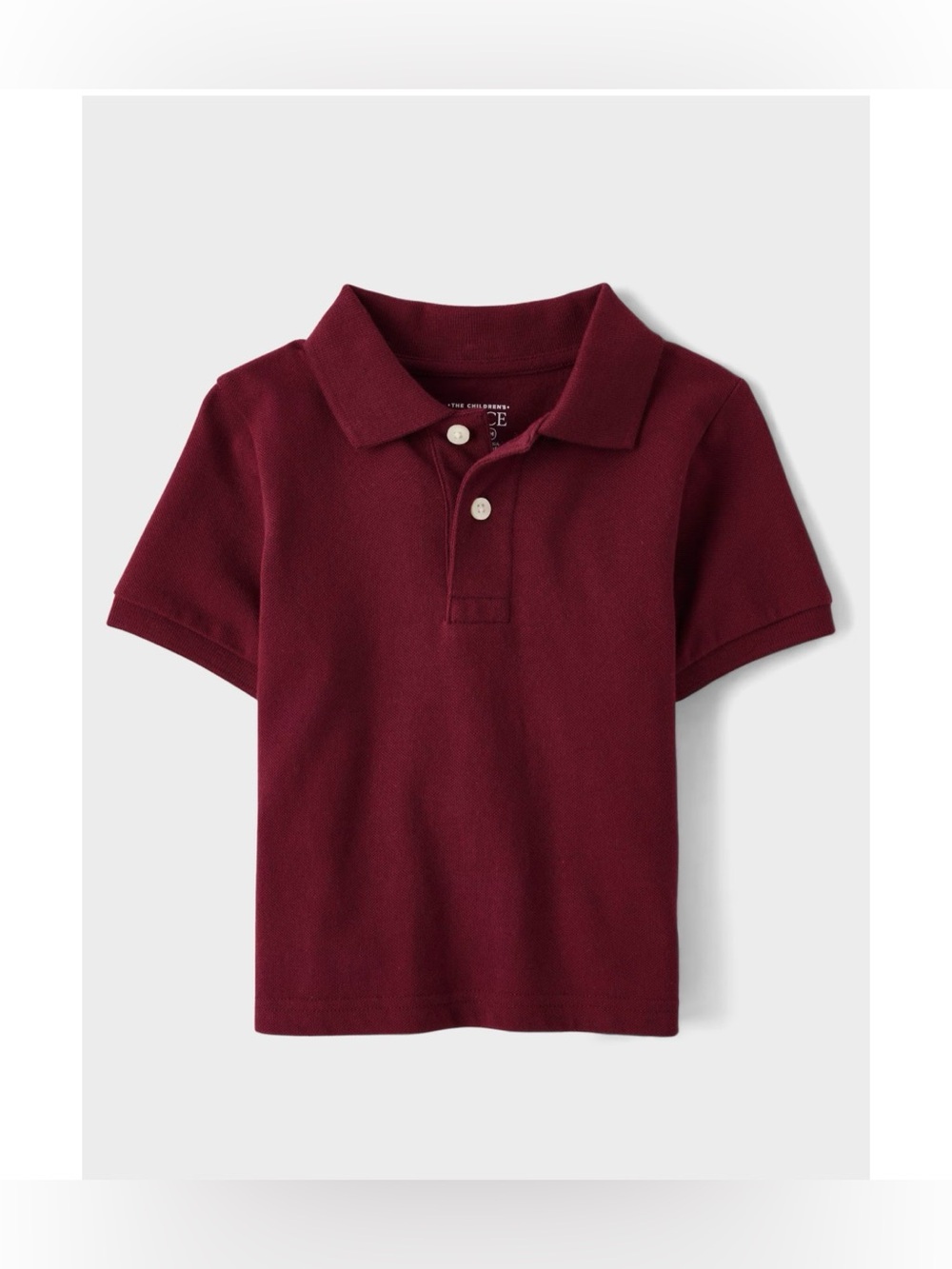 The Children’s Place Toddler Uniform Soft Pique Polo (Set of 3, Burgundy)